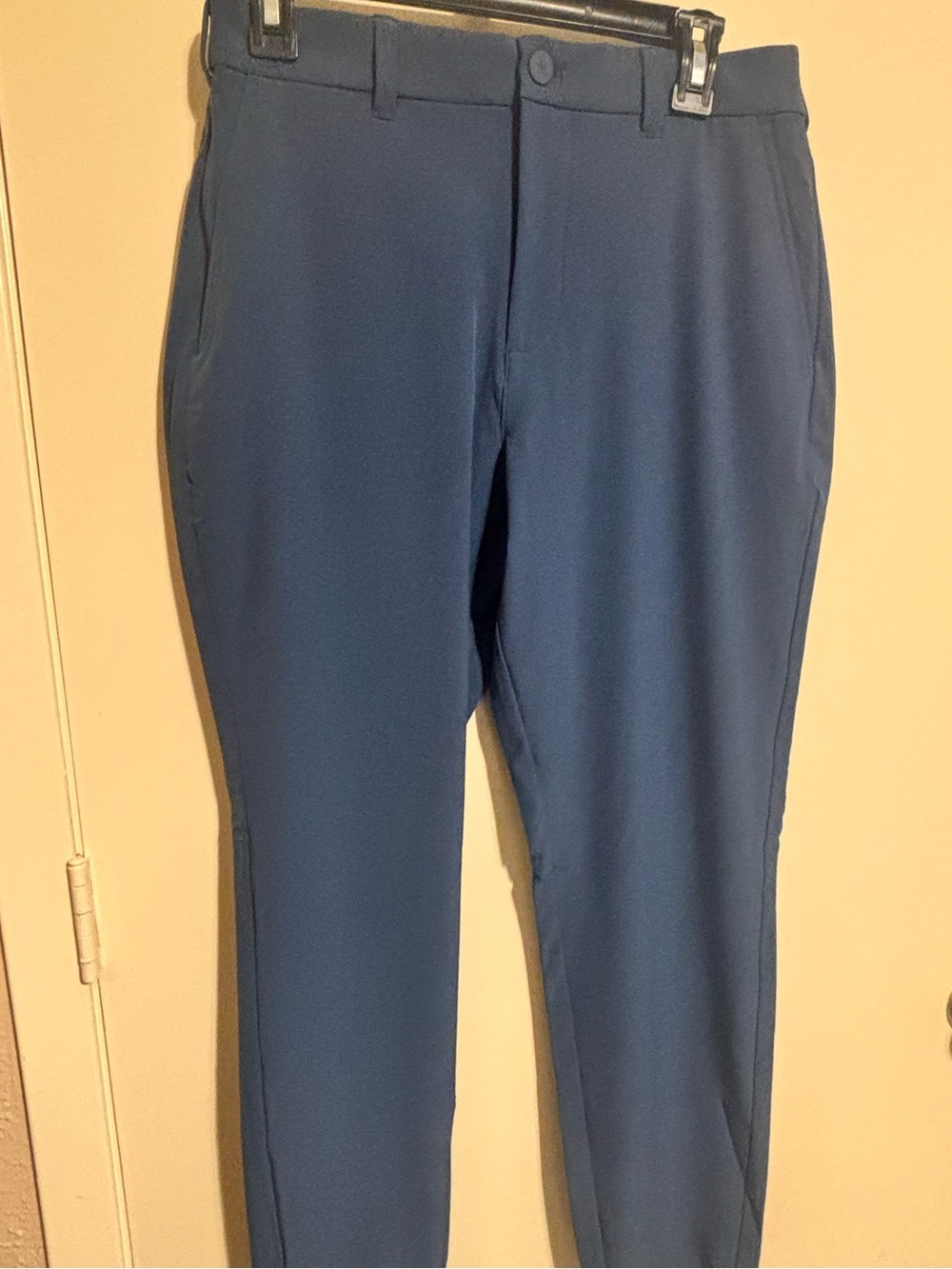 Mizzen+Main Gray Blue Slim Dress Pants